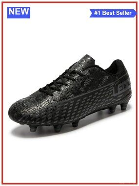 LEOCI Men Women Soccer Cleats Firm Ground Outdoor Football Shoes Athletic